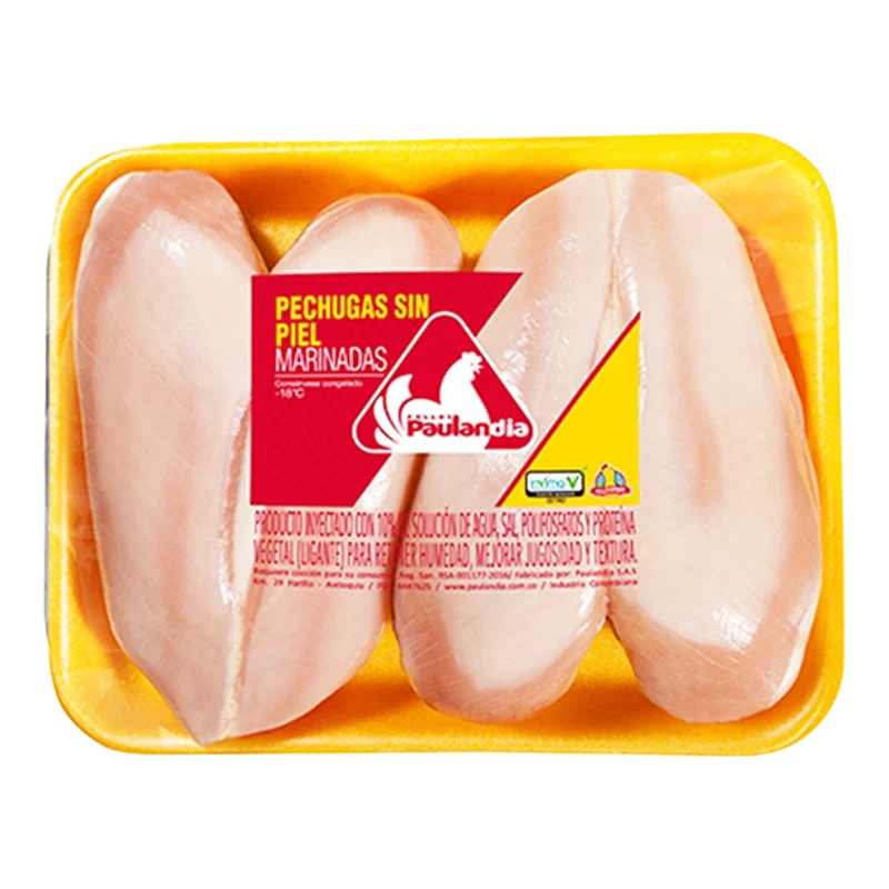 PECHUGA SIN PIEL MARINADAS PAULANDIA