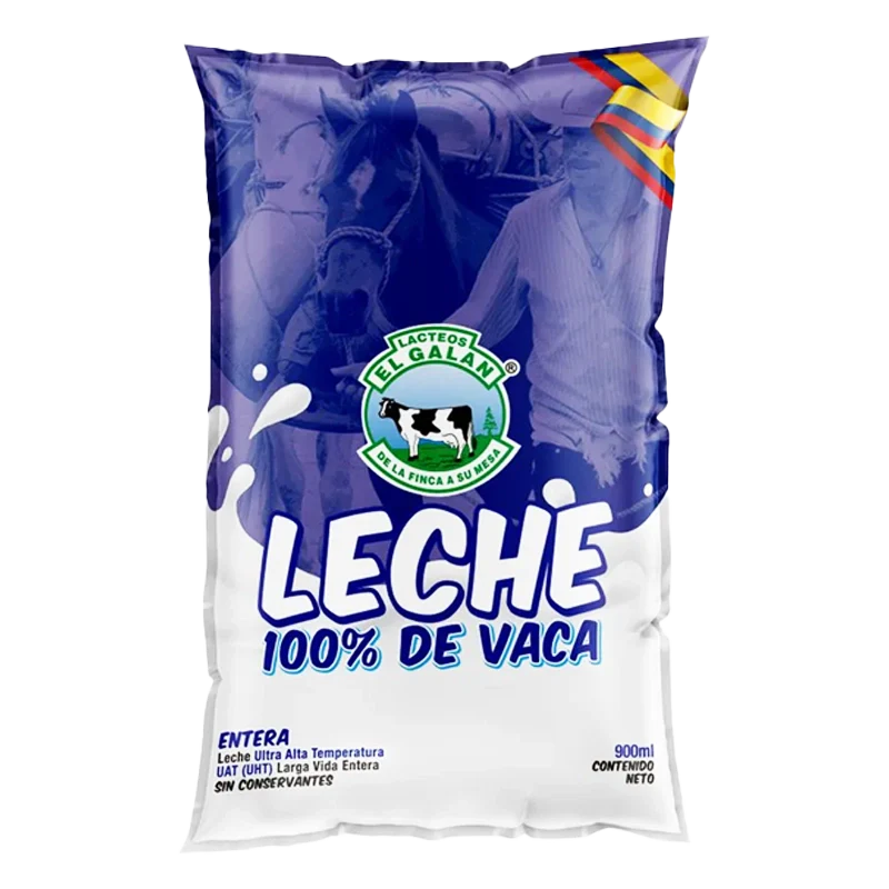 LECHE EL GALAN ENTERA UHT X 900 ML