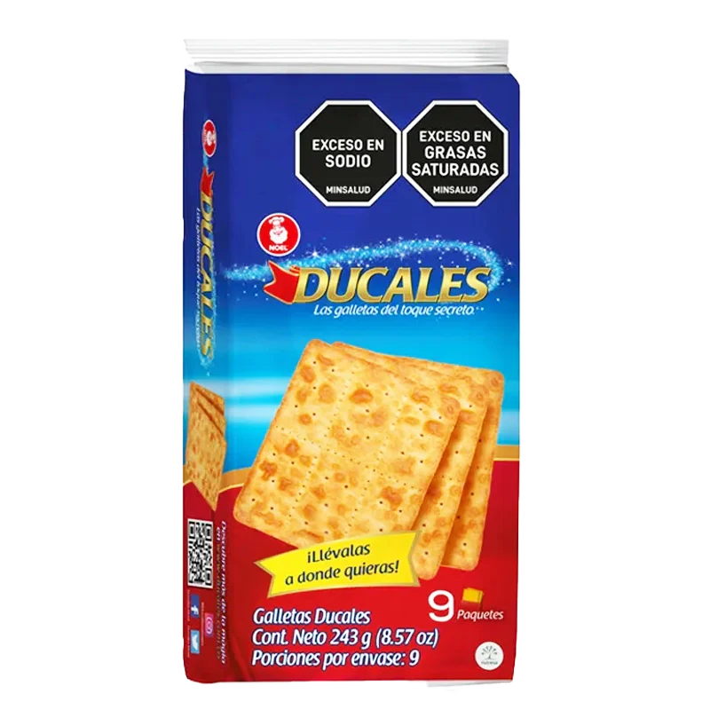 GALLETAS DUCALES BOLSA 9X3 X 243 GR