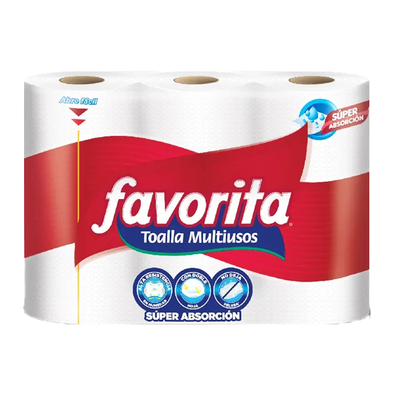 TOALLAS DE COCINA FAVORITA X 3 UND