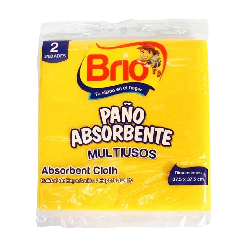 PAÑO ABSORBENTE BRIO X 2 UND