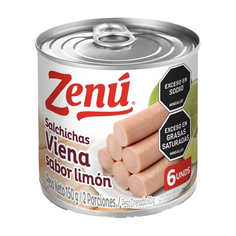 SALCHICHA ZENU VIENA LIMON  X 150 GR
