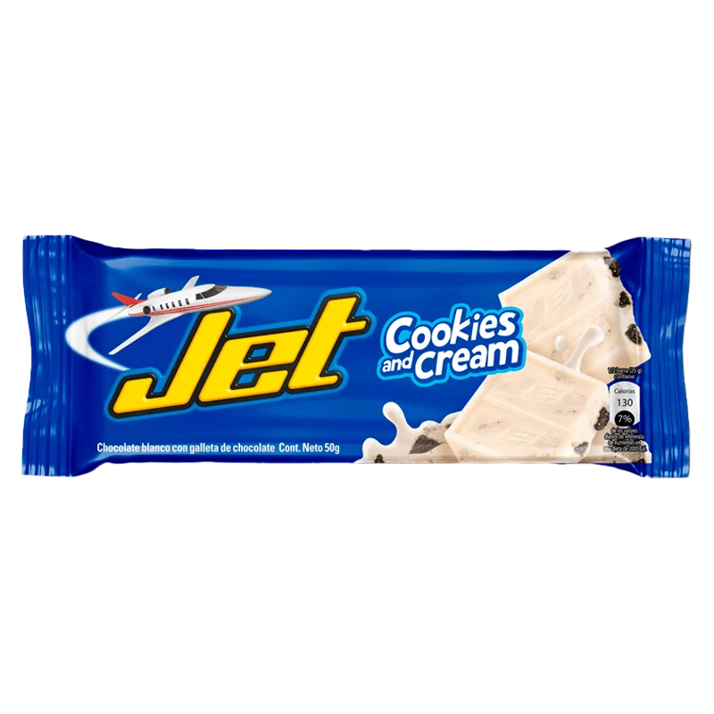 CHOCOLATINA JET COOKIES AND CREAM X 50 GR