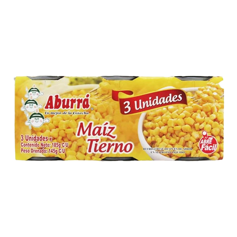 MAIZ TIERNO ABURRA X 3 X 185 GR