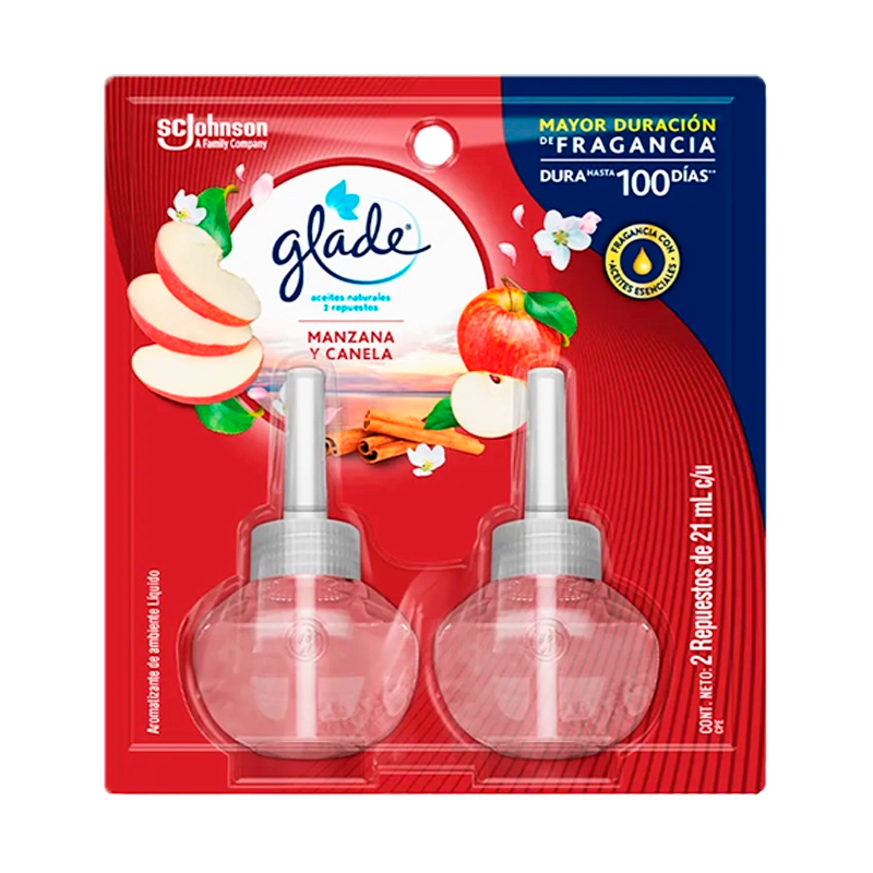 AMBIENTADOR GLADE MANZA REPUESTO X 2 UND