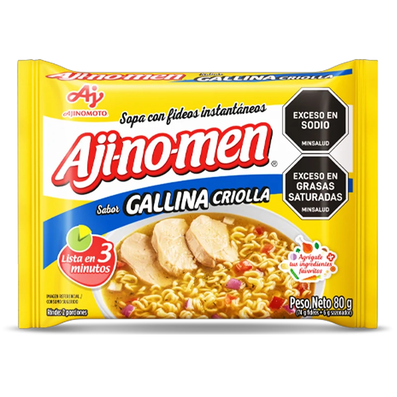 SOPA AJINOMEN GALLINA CRIOLLA X 80GR