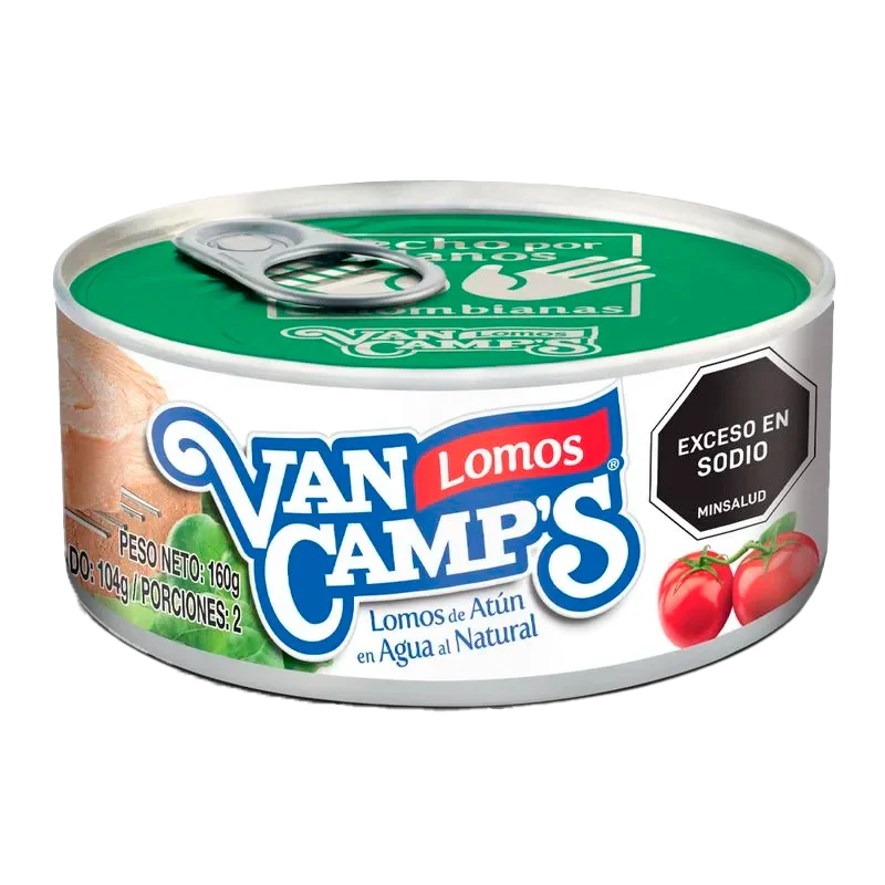 ATUN VANCAMPS LOMITOS EN AGUA X 160 GR