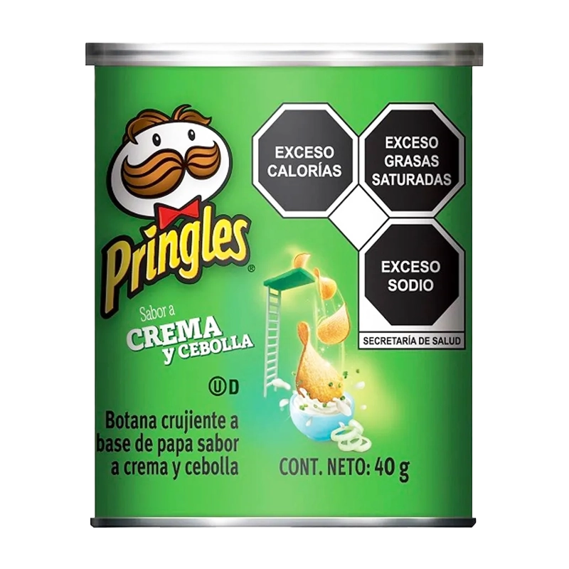 PAPAS PRINGLES CREMA Y CEBOLLA X 40 GR
