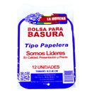 BOLSA BASURA LA MORENA PAPELERA 46X46 PAQX12