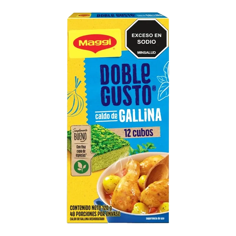 CALDO MAGGI GALLINA DOBLE GUSTO X 12 UND