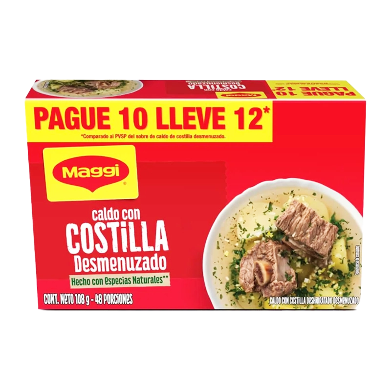CALDO MAGGI COSTILLA DESMENUZADO X 90 GR