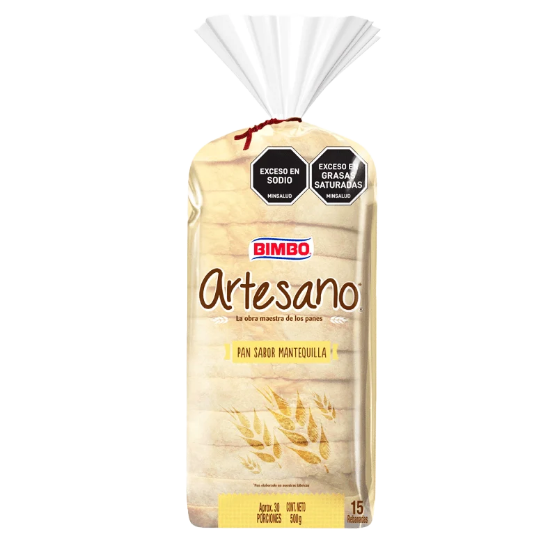 PAN ARTESANO MANTEQUILLA BIMBO X 500 GR