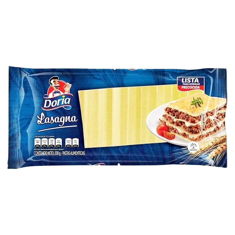 PASTA DORIA LASAGNA  X 200 GR