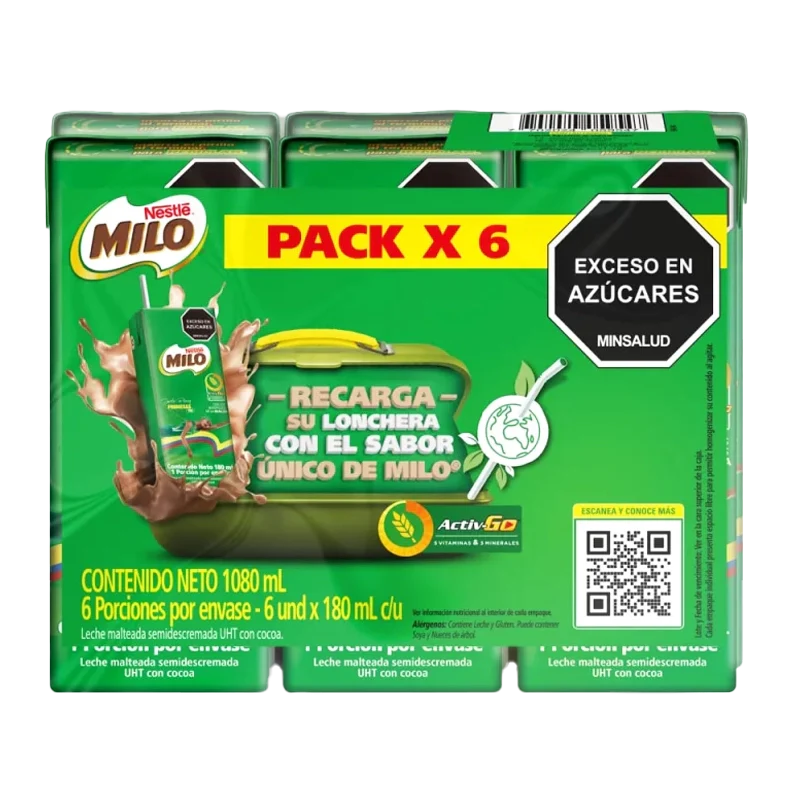 MILO LIQUIDO TETRA X 6 X180 ML C/U