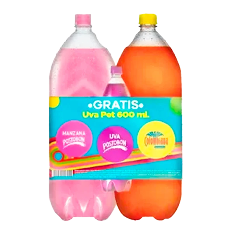 GASEOSA POSTOBON DUO  X 3125 ML GTS UVA
