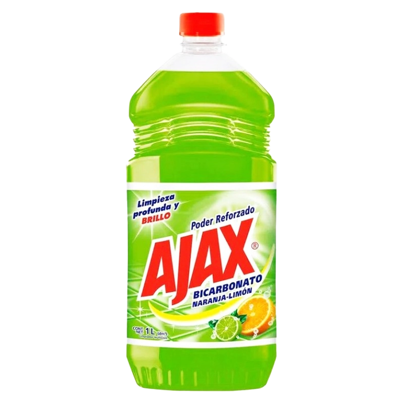 LIMPIA PISOS AJAX BICARBONATO NARANJA LIMON X 1000 ML