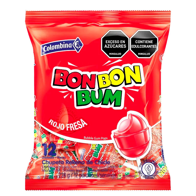 BOM BOM BUM  FRESA X 12 X 216 GR