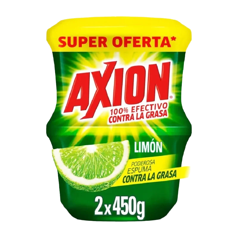 LAVAPLATOS AXION LIMON X 2 X 450 GR