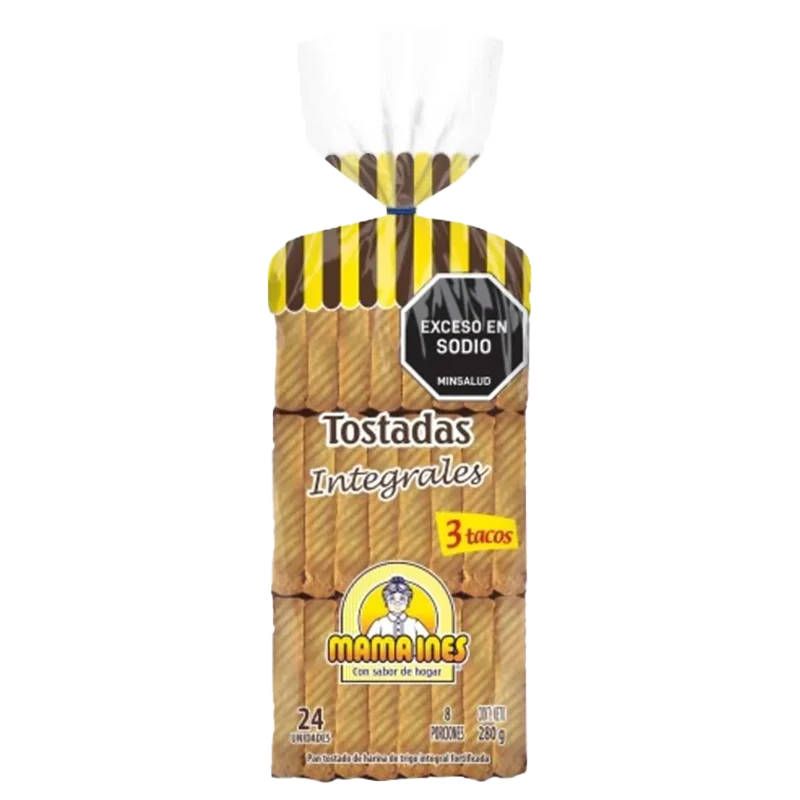 TOSTADA INTEGRALES MAMA INES X 24 UND