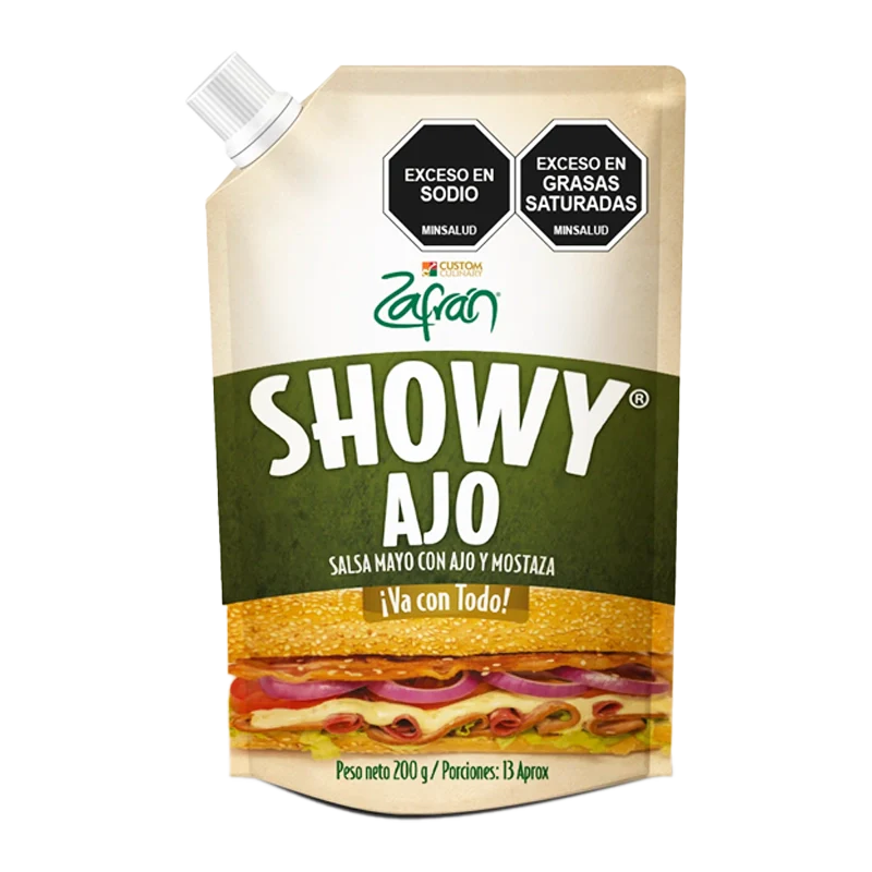 SALSA SHOWY AJO ZAFRAN X 200 GR