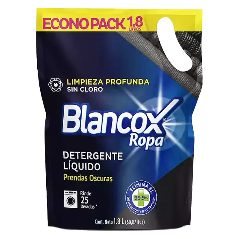 DETERGENTE LIQUIDO BLANCOX ROPA OSCURA X 1800 ML