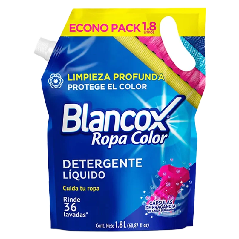 DETERGENTE LIQUIDO BLANCOX DOY PACK REGUL X 1800 ML