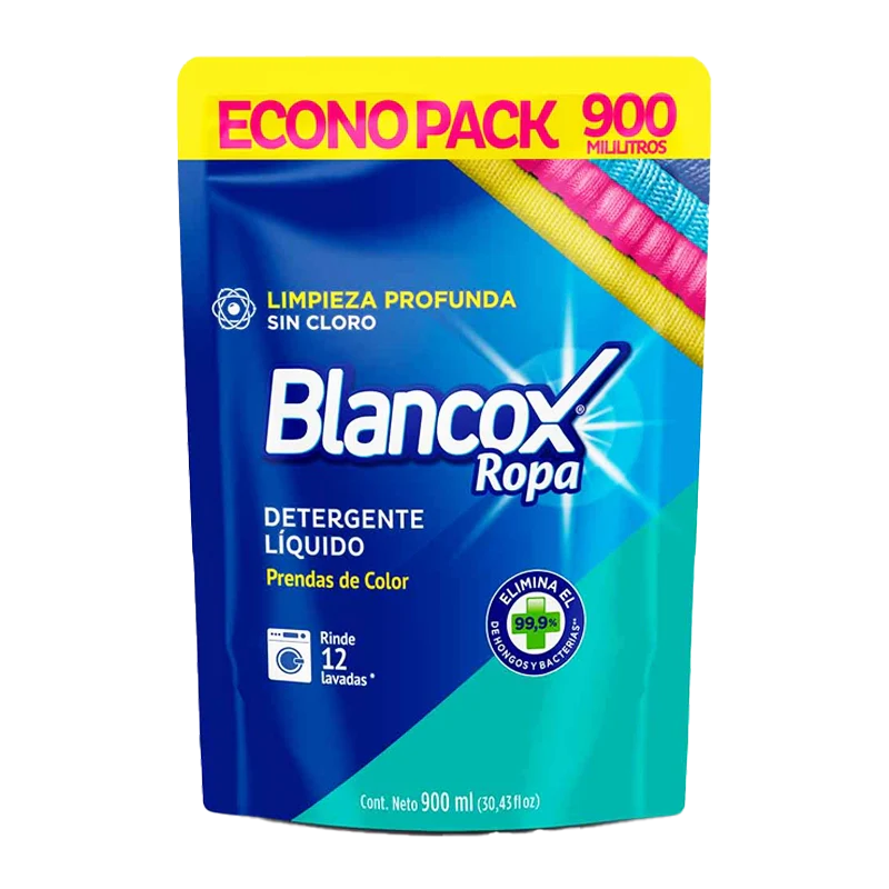 DETERGENTE LIQUIDO BLANCOX JABON DOYPACK X 900 ML