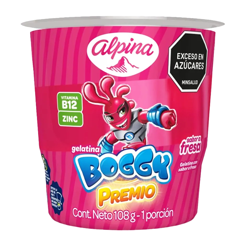 GELATINA BOGGY PREMIO FRESA X 108 GR