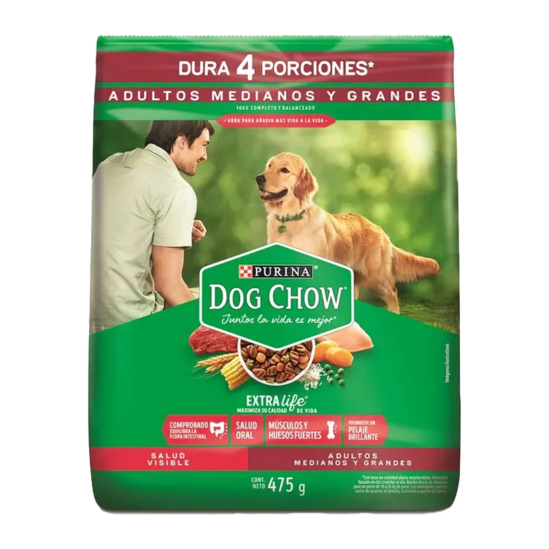 ALIMENTO PARA PERRO DOG CHOW SAL VIS ADULT MED   GRA X 475