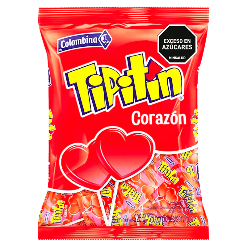 CHUPETA TIPITIN CORAZON X 25 X225 GR