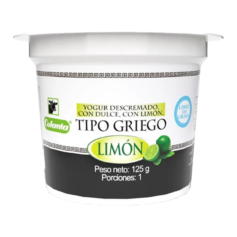 YOGURT GRIEGO LIMON COLANTA X 125 GR