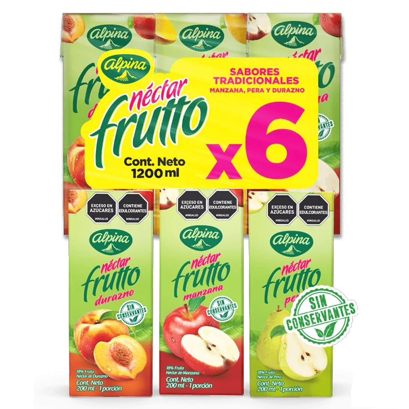 NECTAR FRUTTO ALPINA x 6 X 200 ML