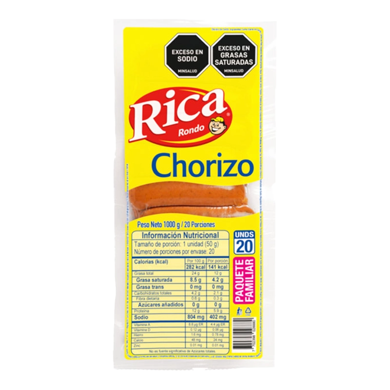CHORIZO RICA X 1000 GR