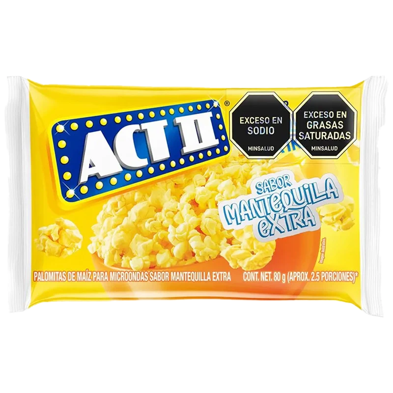 PALOMITAS ACTII MANTEQUILLA EXTRA X 80 GR