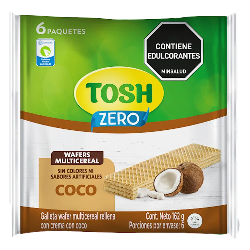 GALLETA TOSH WAFER COCO X 6 UND