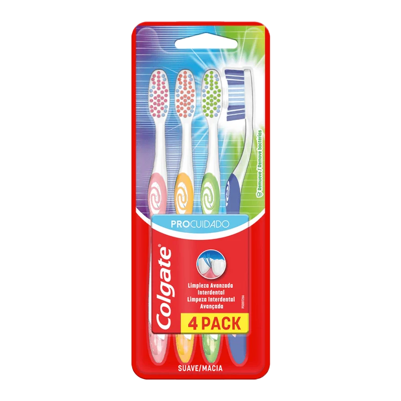 CEPILLO DE DIENTES COLGATE PRO CUIDADO X 4 UND