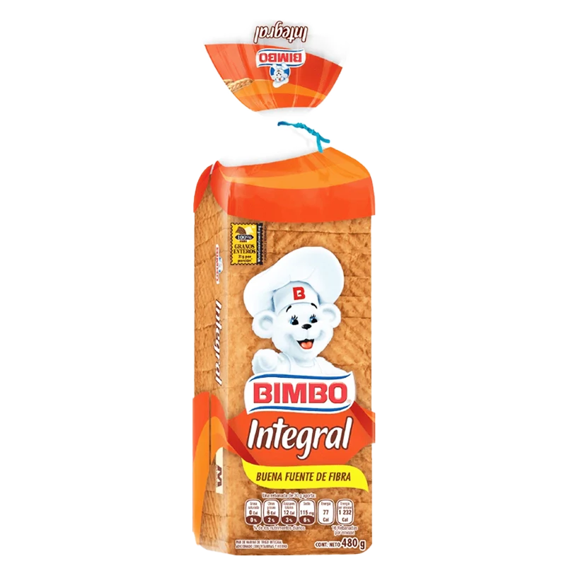 PAN INTEGRAL BIMBO X 480 GR