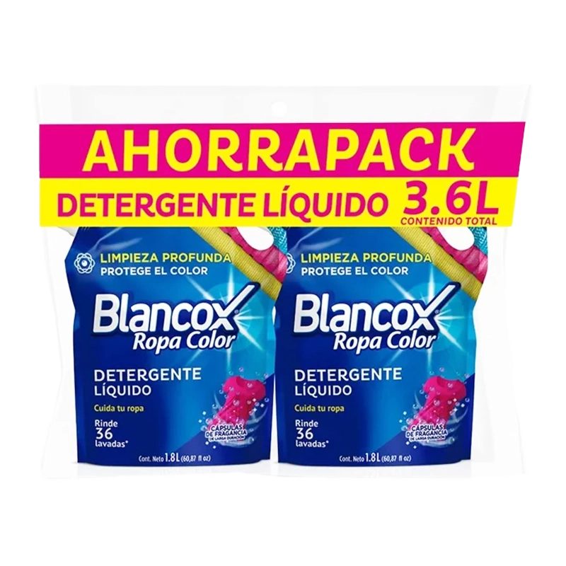 DETERGENTE LIQUIDO BLANCOX ROPA COLOR X 2 X 1800