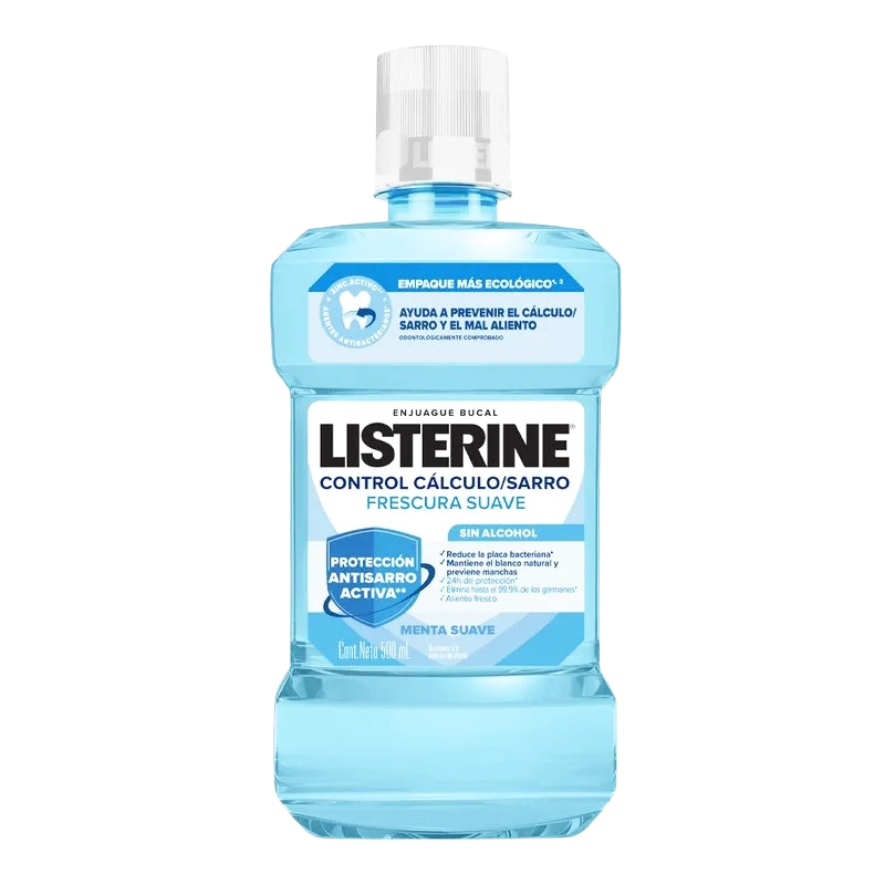 ENJUAGUE BUCAL LISTERINE CONTROL CALCULO ZERO X 500 ML