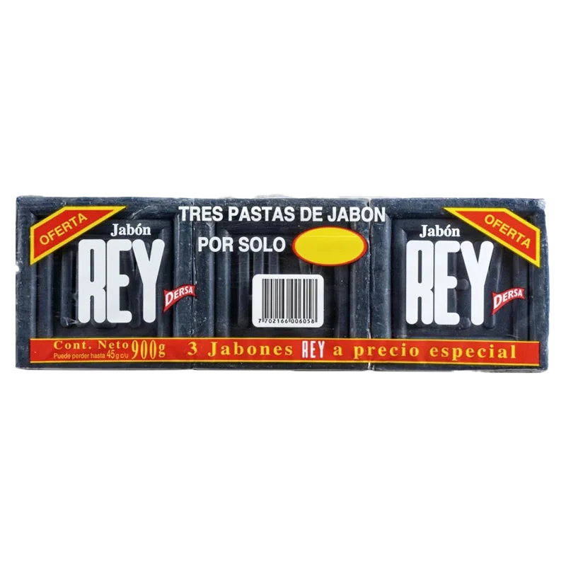 JABON BARRA REY AZUL X 3 X  300GR