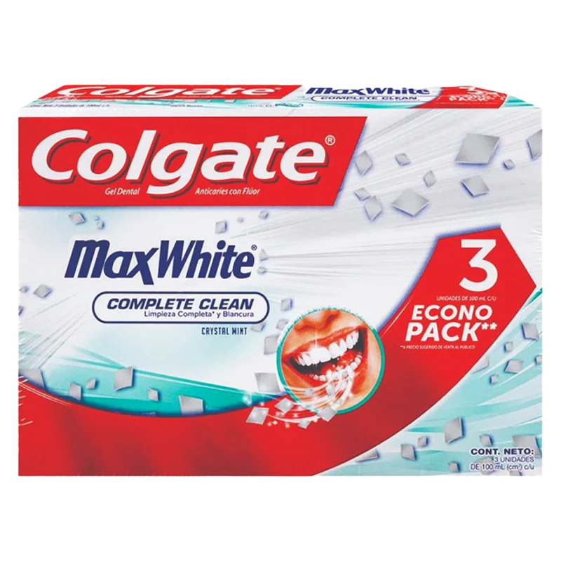 CREMA DENTAL COLGATE MAX WHITE X 100 ML X 3 UND