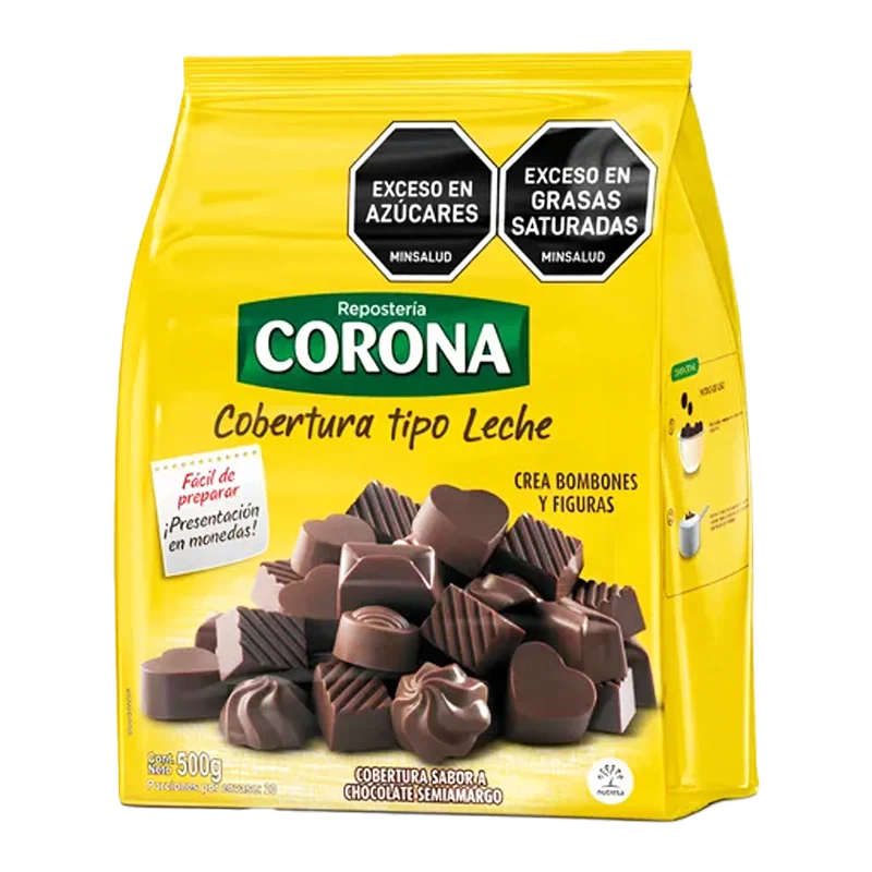 COBERTURA DE LECHE CORONA X 500 GR