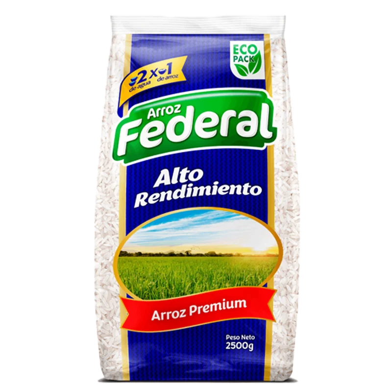 ARROZ FEDERAL ALTO RENDI X 2500 GR