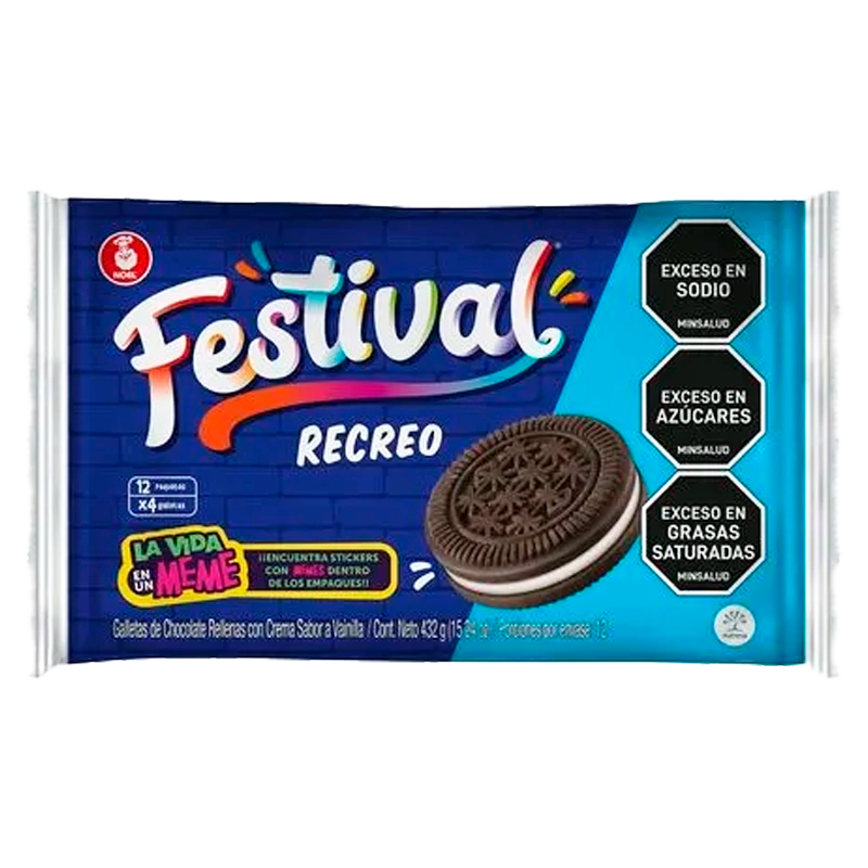 GALLETA FESTIVAL RECREO X 12 UND