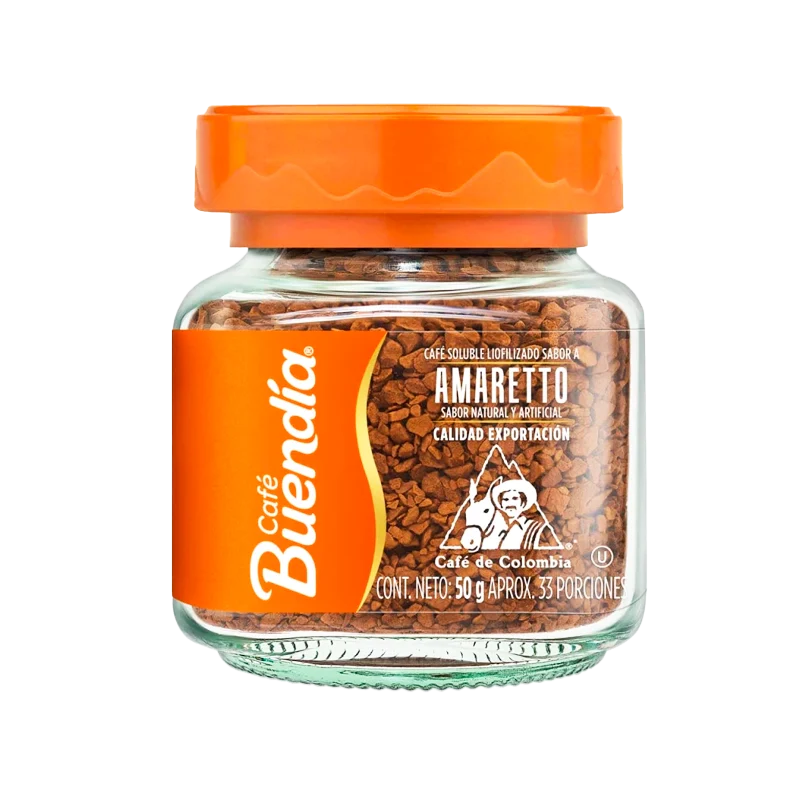 CAFE BUENDIA LIOFILIZ AMARETTO X 50GR