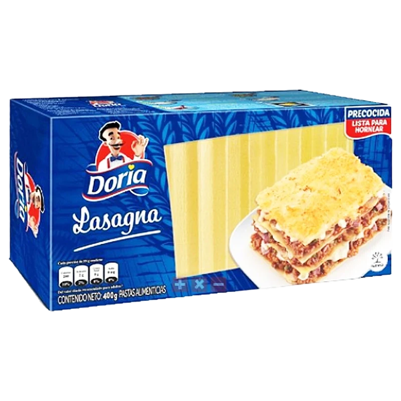 PASTA DORIA LASAGNA  X 400 GR