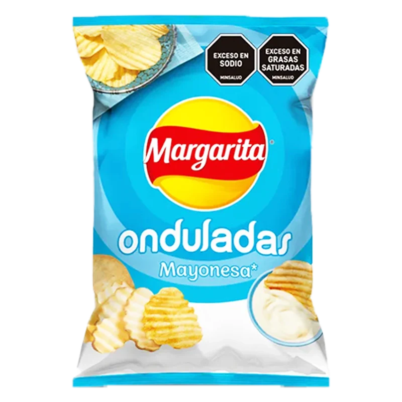 PAPAS MARGARITA ONDU MAYONESA X 105 GR