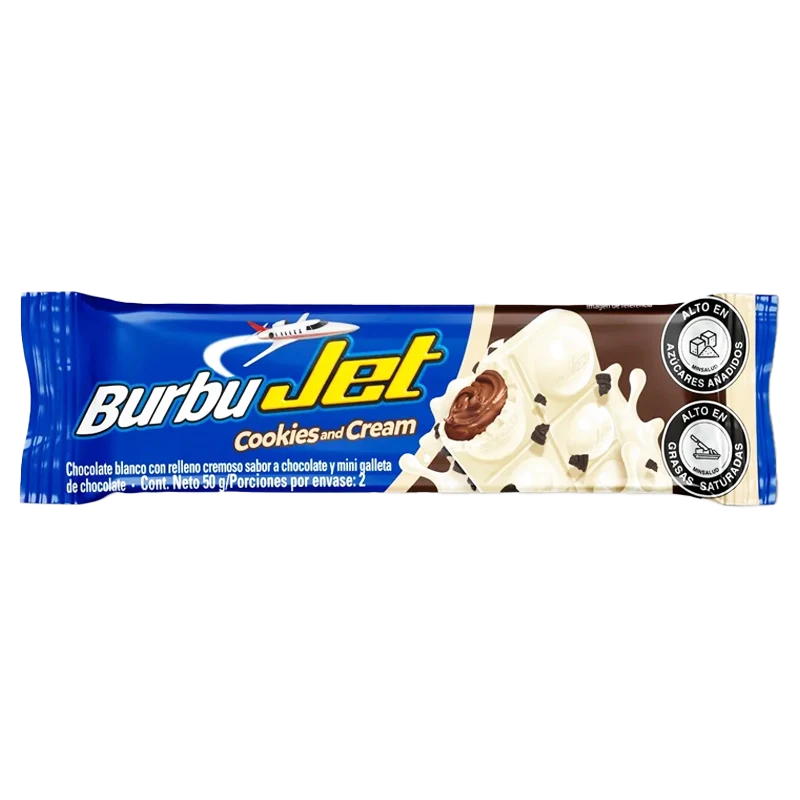 BURBUJET COOKIES AND CREAM X 50 G
