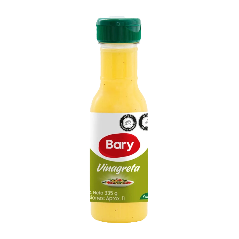 VINAGRETA BARY FRASCO PET X 335 ML