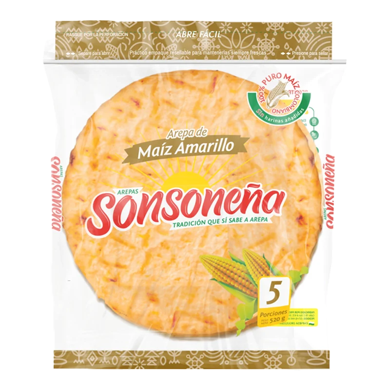 AREPA SONSONEÑA MAIZ AMARILLO X5X 520 G